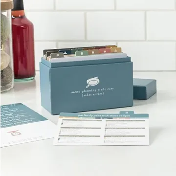 Meal Planner with 72 Recipe Cards for Effortless Cooking