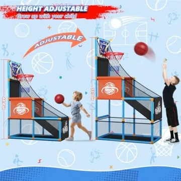 Arcade Basketball Game Set for Kids 3-12 Years