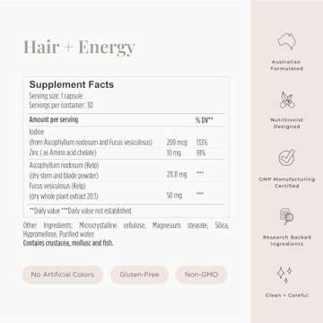 JSHealth Hair Growth Vitamins Energizing Supplement