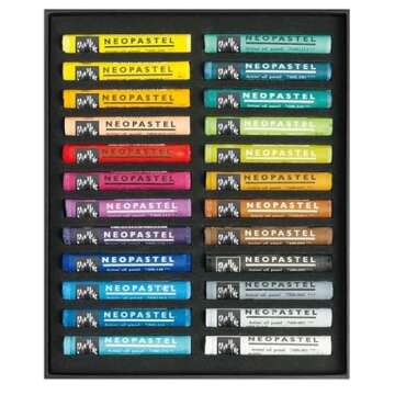 Caran D'ache Neopastel Oil Pastels Set of 24 - Premium Art Supplies for Creative Minds