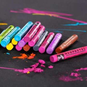 Caran D'ache Neopastel Oil Pastels Set 24 - Vibrant Colors