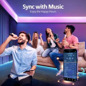 LED Lights for Bedroom, 100ft(2 Rolls of 50ft) LED Strip Lights, Music Sync Color Changing Led Lights with APP & IR Remote Control for Bedroom Room Home Decor Party Festival…