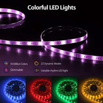 LED Lights for Bedroom, 100ft(2 Rolls of 50ft) LED Strip Lights, Music Sync Color Changing Led Lights with APP & IR Remote Control for Bedroom Room Home Decor Party Festival…
