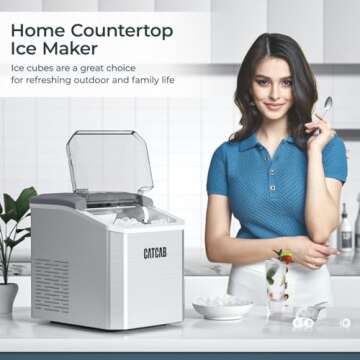 Compact Ice Makers Countertop Machine, Efficient and Portable