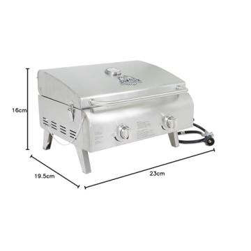 Pit Boss 75275 Stainless Steel Portable Grill Dual Burner