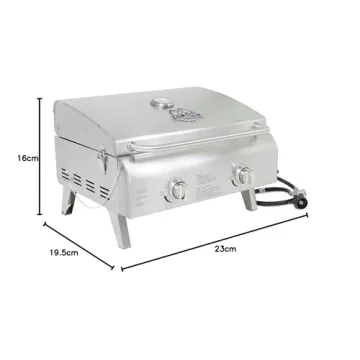 Pit Boss 75275 Stainless Steel Portable Grill Dual Burner