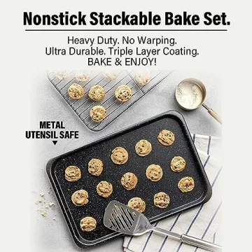 Granitestone 6 Pc Stackable Nonstick Bakeware Set
