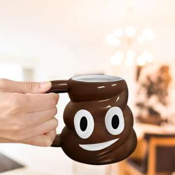 Kovot Poop Novelty Coffee Cup - 20oz, Brown - Whimsical Ceramic Mug for a Playful Morning Brew