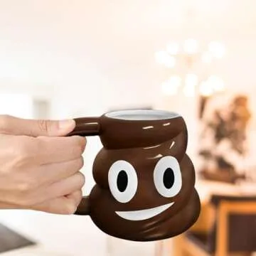 Kovot Poop Novelty Coffee Cup - 20oz, Brown - Whimsical Ceramic Mug for a Playful Morning Brew