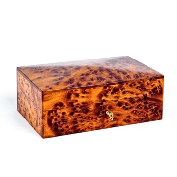 BAZAARDI Hand Carved Wooden Multipurpose Keepsake Jewelry Decorative Art Box Storage Organizer (Larg...