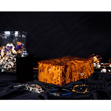 BAZAARDI Hand Carved Wooden Multipurpose Keepsake Box