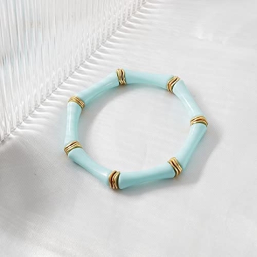 Sajidos Bamboo Tube Bangle Bracelets for Women