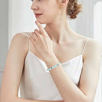 Sajidos Bamboo Tube Bangle Bracelets for Women