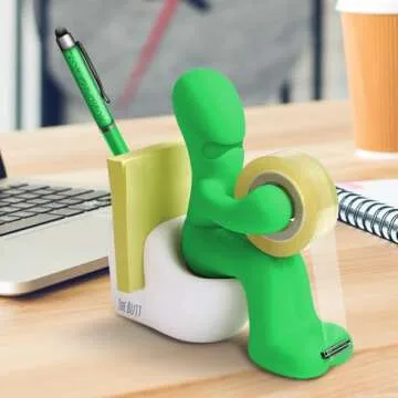 The Butt Tape Dispenser – Funny Gifts for Men – Weird Stuff, Desk Accessories for Men - Novelty, Fun Office Supplies Gag Gifts for Men - Teacher Gifts Boss Gifts for Men - Going Away Gift for Coworker