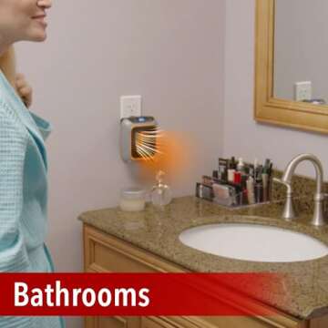 Ontel Handy Heater Turbo 800W Compact Wall Heater