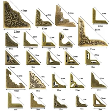 Aynaxcol 96PCS Metal Book Corner Protectors - Stylish DIY Gift