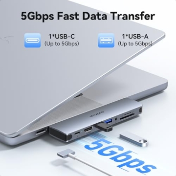 USB C Hub Adapter for MacBook Pro Air Multiport Dongle