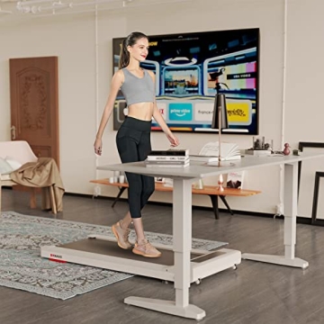 Bifanuo Under Desk Treadmill with Remote Control and 265lb Capacity
