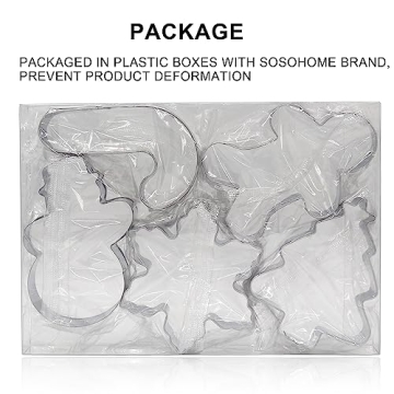5 Piece Christmas Cookie Cutter Set for Holiday Baking