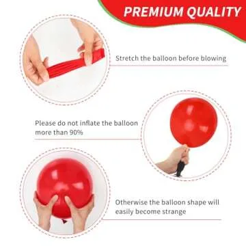 RUBFAC 65pcs Carnival Circus Balloon Kit for Birthday Parties