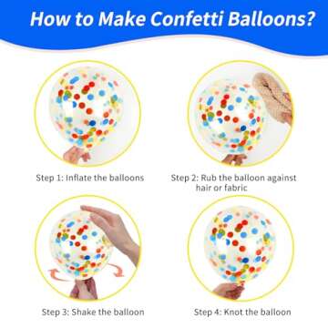 RUBFAC 65pcs Carnival Circus Balloon Kit for Birthday Parties