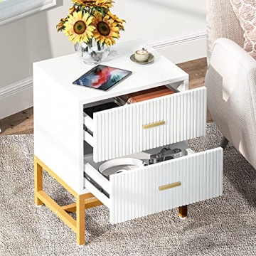 Tribesigns 2-Drawer Nightstand Set of 2 for Stylish Spaces