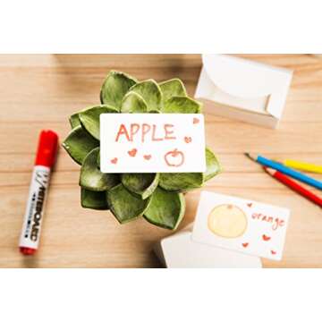 ZOOYOO Blank White Cardboard paper Message Card Business Cards Word Card DIY Tag Card 100 PCS （White)