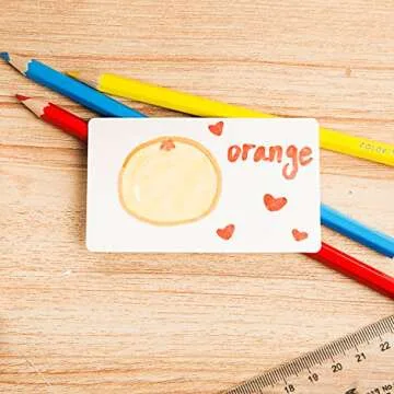 ZOOYOO Blank White Cardboard paper Message Card Business Cards Word Card DIY Tag Card 100 PCS （White)