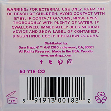 Sara Happ Lip Scrub Coconut 0.5 oz Exfoliating Treat