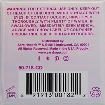 Sara Happ Lip Scrub Coconut 0.5 oz Exfoliating Treat