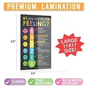 8 Calming Corner Posters For Classroom Must Haves For Teachers - 11x17" Calm Down Corner Supplies, F...