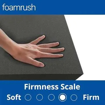 FoamRush High Density 1x24x72 Upholstery Foam for Comfort
