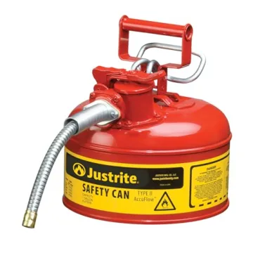 Justrite 1 Gallon Type II Safety Gas Can with Flame Arrester
