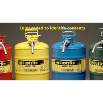 Justrite 1 Gallon Type II Safety Gas Can with Flame Arrester