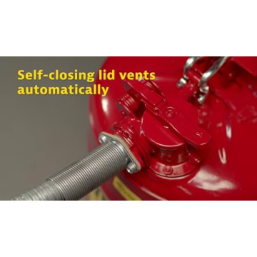 Justrite 1 Gallon Type II Safety Gas Can with Flame Arrester