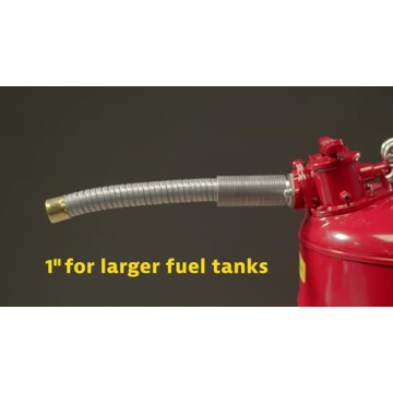 Justrite 1 Gallon Type II Safety Gas Can with Flame Arrester