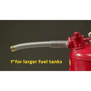Justrite 1 Gallon Type II Safety Gas Can with Flame Arrester