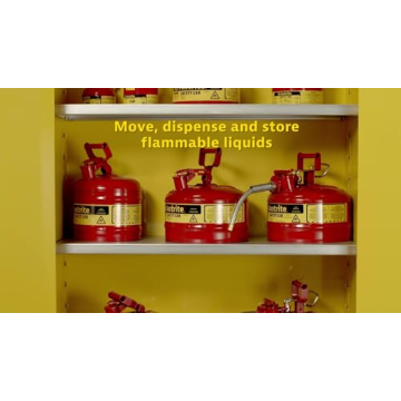 Justrite 1 Gallon Type II Safety Gas Can with Flame Arrester