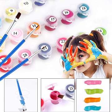 Elftoyer Paint by Numbers Kit for All Ages - Fun DIY