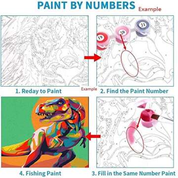 Elftoyer Paint by Numbers Kit for All Ages - Fun DIY