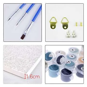 Elftoyer Paint by Numbers Kit for All Ages - Fun DIY