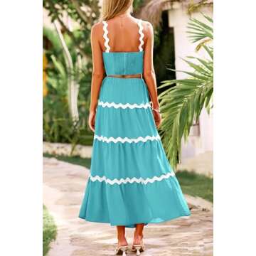 PRETTYGARDEN Womens 2024 Summer Two Piece Vacation Beach Outfits Dressy Sleeveless Cropped Tank Tops...