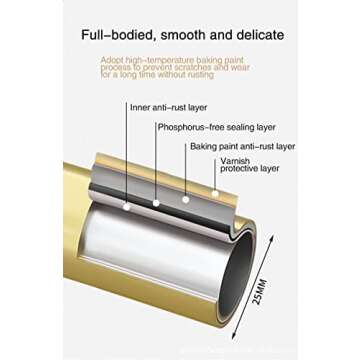 Gold Clothing Rack, Modern Clothes Rack with Marble Base, Heavy-duty Coat Racks Freestanding for Bou...