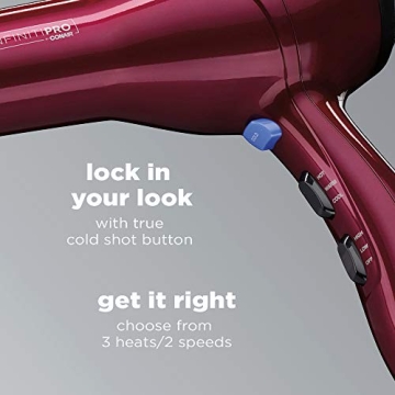 Powerful INFINITIPRO BY CONAIR Hair Dryer for Frizz-Free Shine