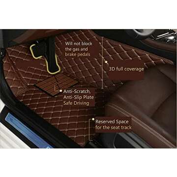 ZPXJSM Custom Making Car Floor Mats for 95% Sedan SUV Sports Car Full Coverage Cute Men Women Pads P...