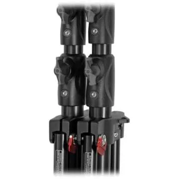 Manfrotto 1004BAC 144" Air Cushioned Aluminum Master Light Stand with 4 Sections & 3 Risers, Black