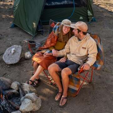 Kelty Loveseat Camping Chair, Canyon Brown/Belluga – Folding Double Camp Chair for Festivals, Camping and Beach Days - Updated 2019 Model …