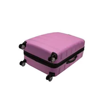 Rockland Melbourne 28" Luggage with Spinner Wheels Pink