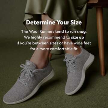 Allbirds Women’s Wool Runners Everyday Sneakers, Machine Washable Shoe Made with Natural Materials...