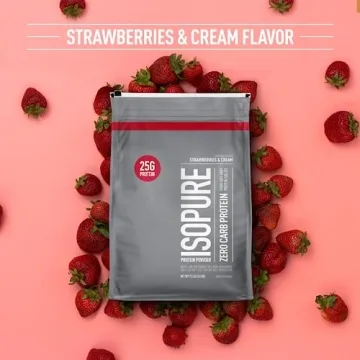 Isopure Whey Isolate Protein Powder Strawberries & Cream 25g
